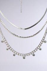 LAYERED UP SILVER NECKLACE