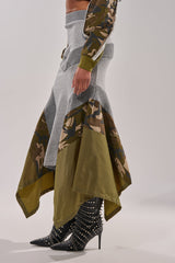 INES COLORBLOCKED MAXI SKIRT