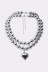 Y2K DREAMIN SILVER NECKLACE