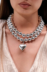 Y2K DREAMIN SILVER NECKLACE