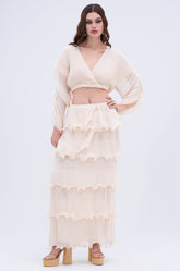 RUFFLE HEAVEN MAXI SKIRT