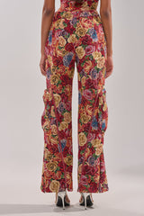 INTO THE THICK OF IT FLORAL CARGO PANT