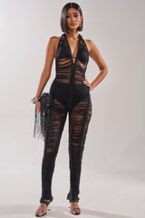 IT GIRL SHREDDED JUMPSUIT