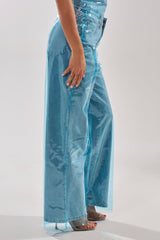 ELECTRIC FEEL WIDE LEG DENIM