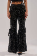 SELENA SPARKLING WIDE LEG PANT