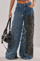 MIXED MATCH RELAXED DENIM