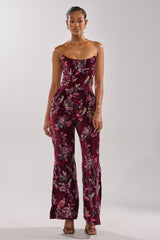 IN YOUR DREAMS VELVET JUMPSUIT