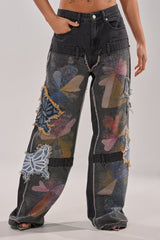 BUTTERFLY EFFECT RELAXED DENIM