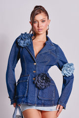 NINA DENIM BLAZER