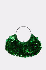 GREEN WITH ENVY SEQUIN PURSE