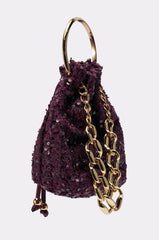 KARY TWEED BUCKET BAG
