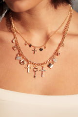 CHARMED LIFE GOLD NECKLACE