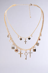 CHARMED LIFE GOLD NECKLACE