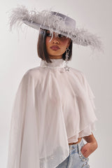 FEEL IT FEATHER BRIM HAT
