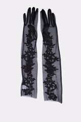 FLORA MESH GLOVE IN BLACK