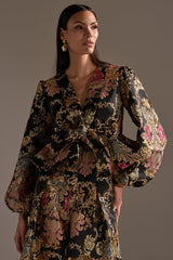 LUXE ENERGY BROCADE BLOUSE