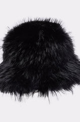 CHIC FAUX FUR BUCKET HAT