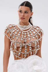 RUBY QUEEN RHINESTONE BLOUSE