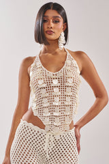 TAKE ME TO THE CLUB CROCHET TANK