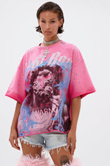 FIRST ROW FADE INTO BLACK OVERSIZED TEE