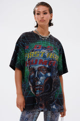 FIRST ROW METAVERSE OVERSIZED GRAPHIC TEE
