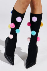 HAVE A LIL FUN POM SOCKS