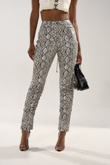 SNEAKY LITTLE SNAKE TROUSER WITH LACEUP ON BUTT