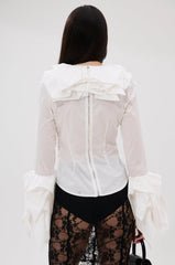 OVER THE TOP RUFFLE BLOUSE