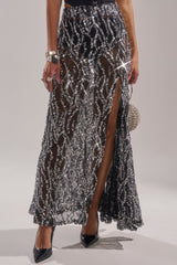 BEAUTIFUL SEQUIN MAXI SKIRT