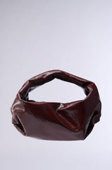 LEATHER LOVIN' PU PURSE IN BURGUNDY
