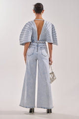 BORN TO STAND OUT DENIM JUMPSUIT