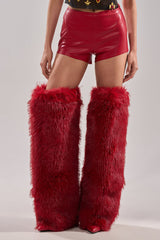 WONT LET IT GO FAUX LEATHER SHORT