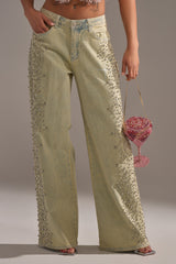 FEELING EXTREME RHINESTONE DENIM