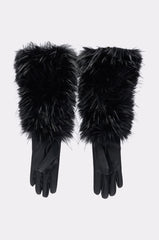 STAY EXPENSIVE FAUX FUR GLOVES