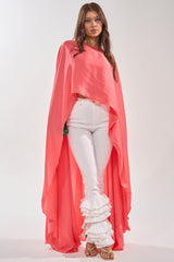 SO CHIC CAPE BLOUSE