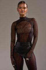SPIDER GIRL MESH BODYSUIT