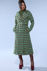 IT'S GIVING LUCK TWEED TRENCH