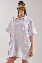 SHE'S RICH OVERSIZED FRENCH TERRY ROMPER
