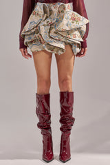 FLORAL BABY RUFFLE SKIRT
