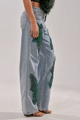 BILLIONAIRE BELLE RHINESTONE JEANS