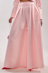 LILA SATIN WIDE LEG PANT