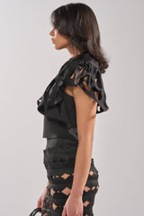 SEGA BLOUSE IN BLACK