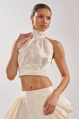 IT WAS EASY MOCKNECK BLOUSE