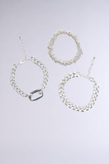 IZZY SILVER BRACELET SET