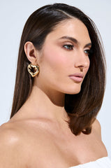 LOVE KILLS GOLD EARRING