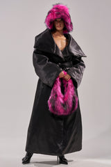 THE MOMENT SATIN PUFFER TRENCH