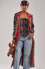 TALK TO ME NICE PATCHWORK TRENCH