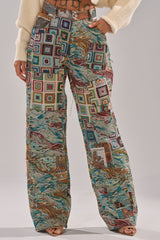 WILD PATCHWORK TROUSER