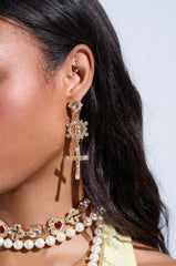 CROSS MY HEART EARRING