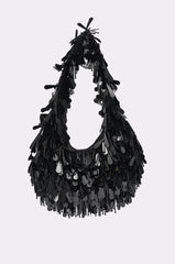 THE NOSTALGIA SEQUIN PURSE IN BLACK